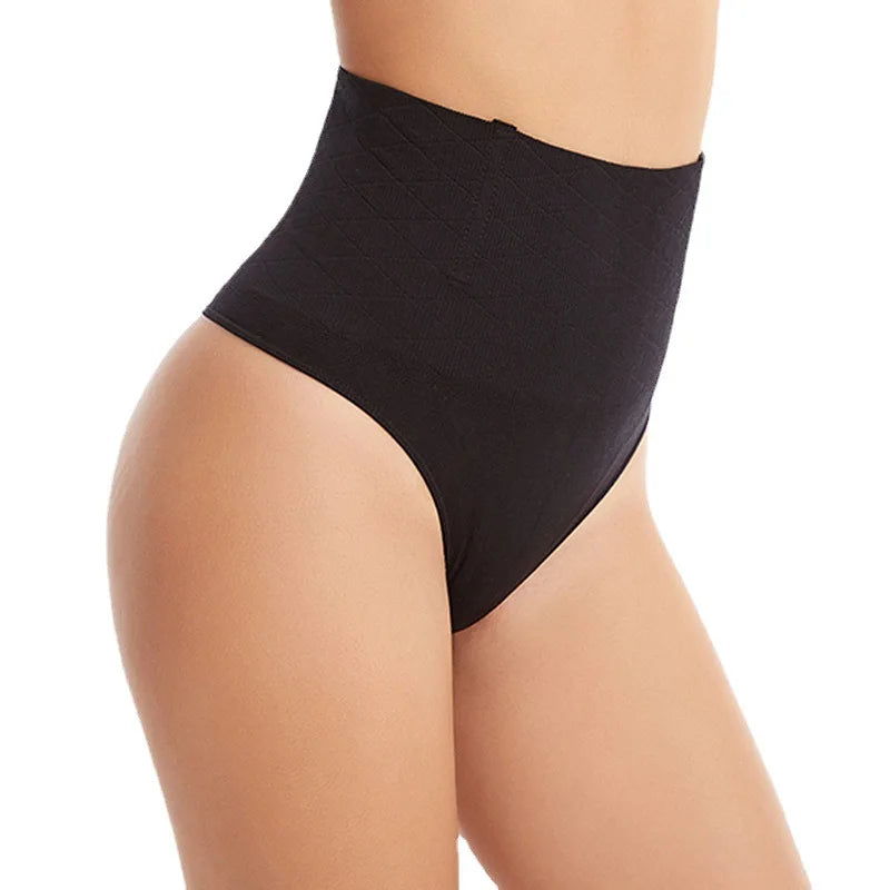 Cutefit Mid-Waisted Thong Shaper Panty with Plastic Bones