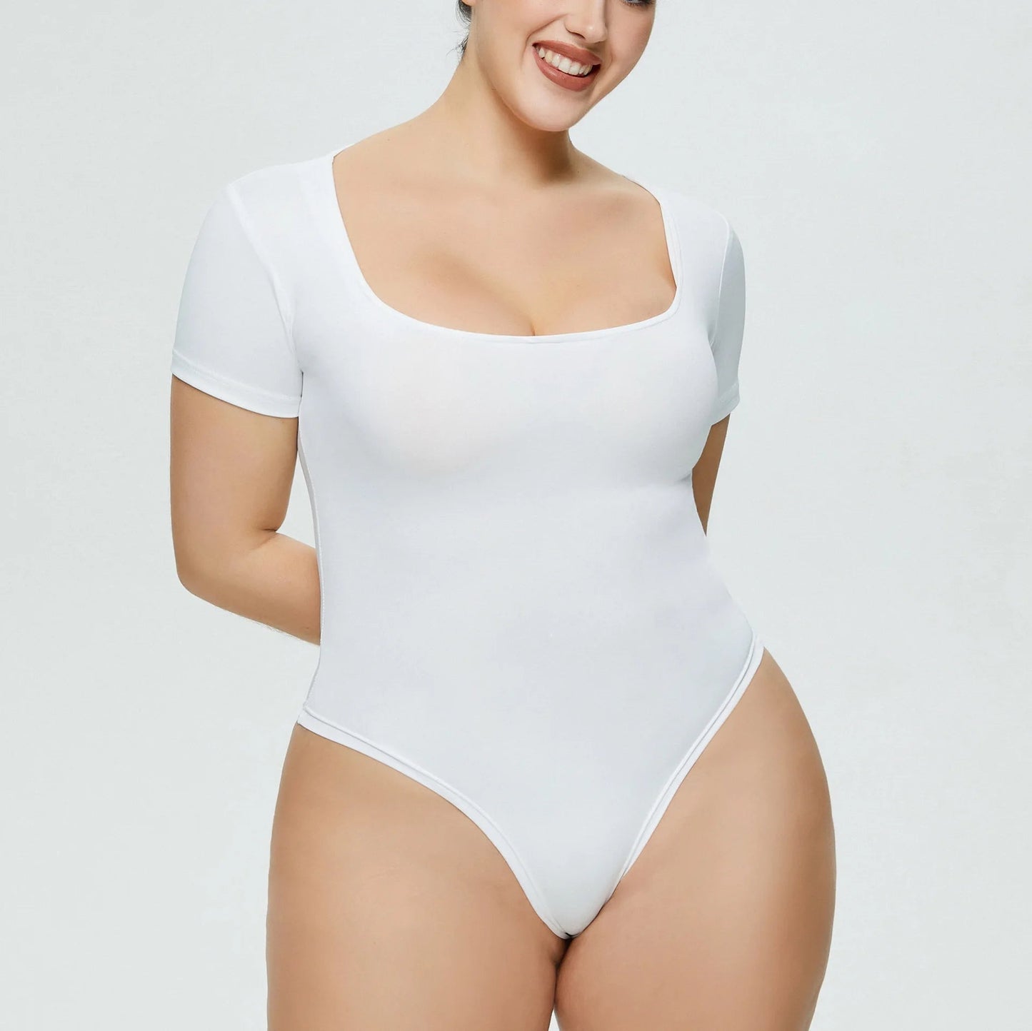 Cutefit Petal Soft Short Sleeve Bodysuit - Cutefit - Bodysuit - 14:193#37314 white;5:100014064