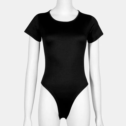 Cutefit Petal Soft Short Sleeve Bodysuit - Cutefit - Bodysuit - 14:350850#38380 black;5:4181#2XL