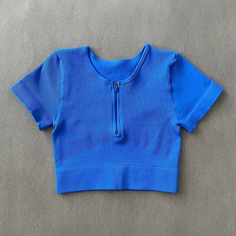 Fabulousfit Crop Top - Cutefit - Shirts & Short Sleeve Crop Top - 14:200001438#Blue;5:100014064